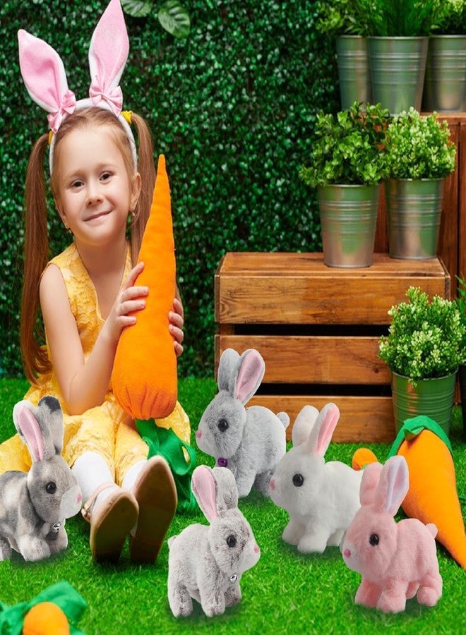 KESRINPLUS 1pcs Jumping Rabbit Toy with Wiggling Ears and Sound, Interactive Hopping Walking Bunny Toy for Child, Educational Moving Rabbit Toy (Multicolor) - Image 3